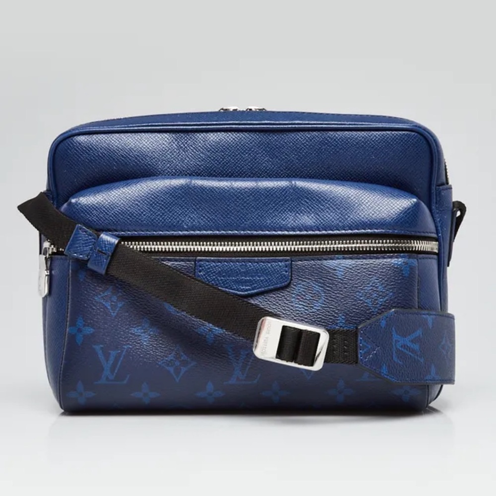 Louis Vuitton Cobalt Monogram Taigarama Canvas Outdoor Messenger Bag